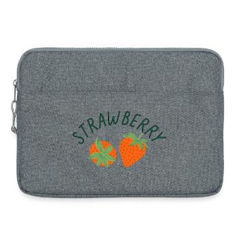 Cute Strawberry Shirt Fresh Summer Fruit Aesthetic - Laptoptasche 15" - Grau meliert - Vorne