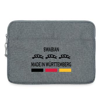 Made in Württemberg - Sacoche pour ordinateur portable 15 pouces - gris chiné - Devant