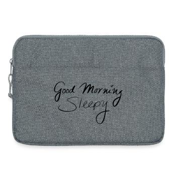 Good Morning Sleepy - Laptop bag 15" - heather grey - Front