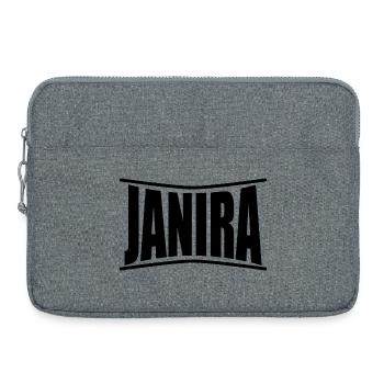 Janira t-shirt cadeau t-shirt - Sacoche pour ordinateur portable 15 pouces - gris chiné - Devant