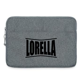 t-shirt prénom Lorella t-shirt idée cadeau - Sacoche pour ordinateur portable 15 pouces - gris chiné - Devant