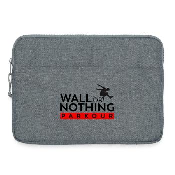 Wall or Nothing - Parkour Shirt - Laptop bag 15" - heather grey - Front