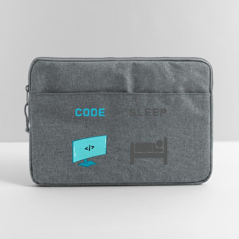 Code vs Sleep: Coder im Schlafmodus Laptoptasche 15"