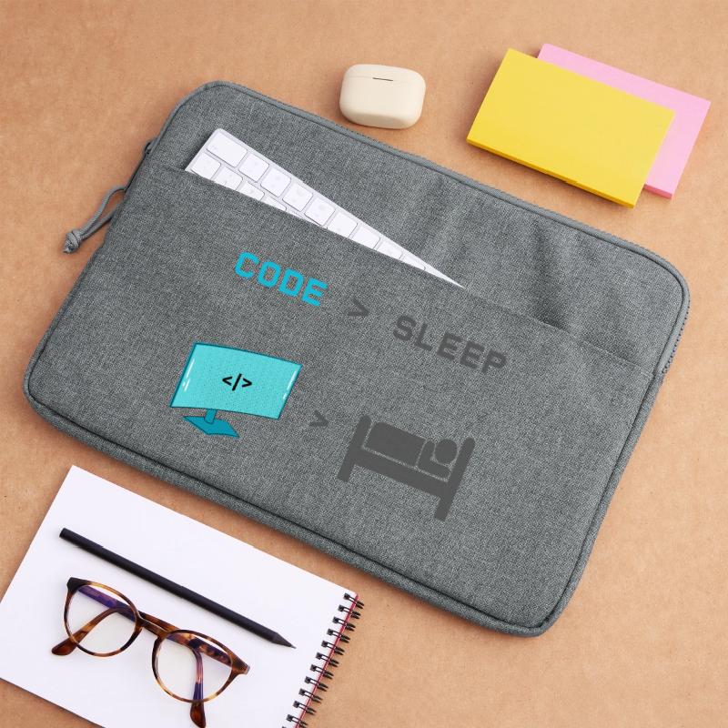 Code vs Veille : codeur en mode veille Sacoche pour ordinateur portable 15 pouces