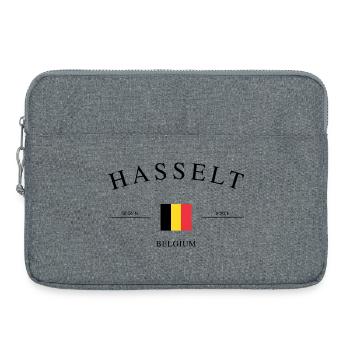 Hasselt Belgique – Souvenir et cadeau de vacances - Sacoche pour ordinateur portable 15 pouces - gris chiné - Devant