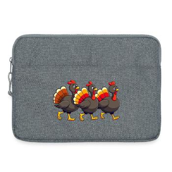 Bébé dinde de Thanksgiving - Sacoche pour ordinateur portable 15 pouces - gris chiné - Devant
