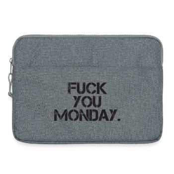 Fuck You Monday - Laptop bag 15" - heather grey - Front