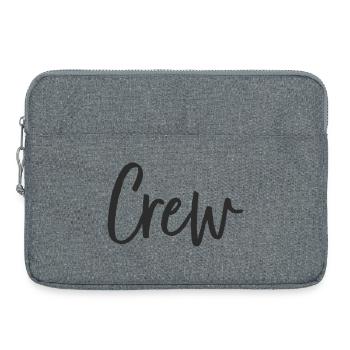Crew Handlettering Design - Laptoptasche 15" - Grau meliert - Vorne