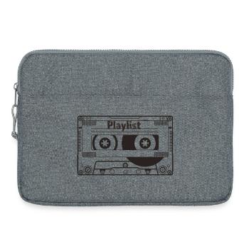 Cassette Retro Playlist - Sacoche pour ordinateur portable 15 pouces - gris chiné - Devant