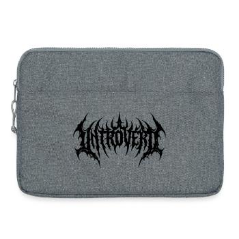 introvert - Laptop bag 15" - heather grey - Front