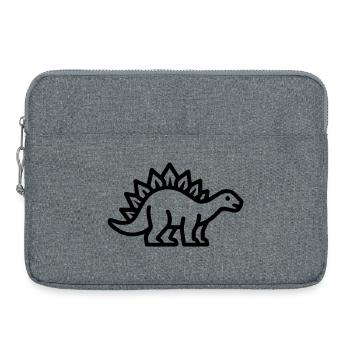 stegosaurus - Laptop bag 15" - heather grey - Front