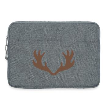 Bois de cerf - Sacoche pour ordinateur portable 15 pouces - gris chiné - Devant