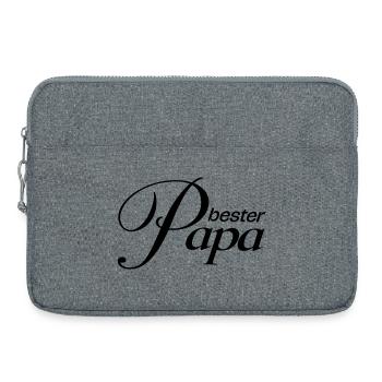 Best dad! - Laptop bag 15" - heather grey - Front