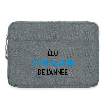 frachtführer / möbelpacker / mover / bewegen - Laptoptasche 15" - Grau meliert - Vorne