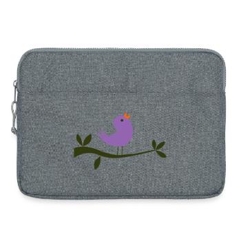 Vogel - Laptoptasche 15" - Grau meliert - Vorne