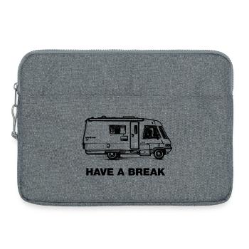 Have A Break... Camper - Laptop bag 15" - heather grey - Front
