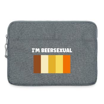 Beersexual - Laptop bag 15" - heather grey - Front