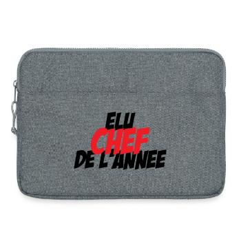 Elected Chef of the Year - Laptop bag 15" - heather grey - Front