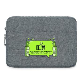 Das Internet Ist Neuland - Laptoptasche 15" - Grau meliert - Vorne
