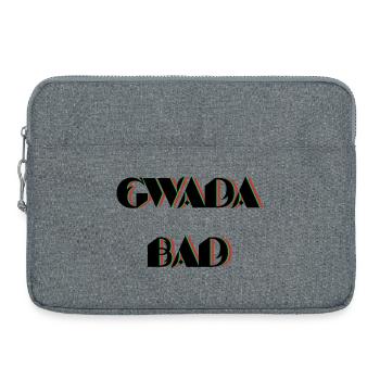 gwada_bad - Sacoche pour ordinateur portable 15 pouces - gris chiné - Devant