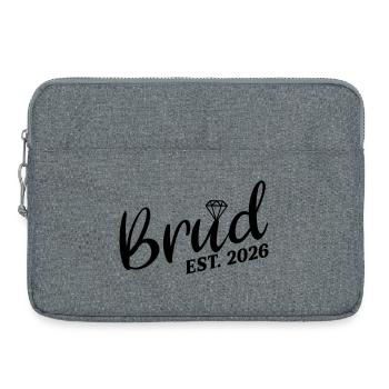 Mariée suédoise 2026 - Sacoche pour ordinateur portable 15 pouces - gris chiné - Devant