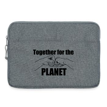 Ensemble pour notre terre - Sacoche pour ordinateur portable 15 pouces - gris chiné - Devant