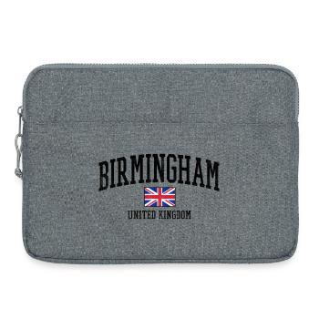 Conception de Birmingham avec drapeau britannique - Sacoche pour ordinateur portable 15 pouces - gris chiné - Devant