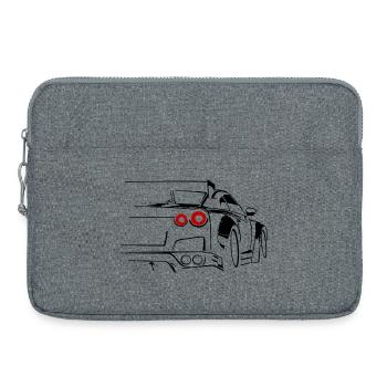 voiture de sport course tuning moteur - Sacoche pour ordinateur portable 15 pouces - gris chiné - Devant