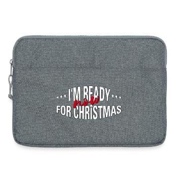 ready NOW for christmas - Laptop bag 15" - heather grey - Front
