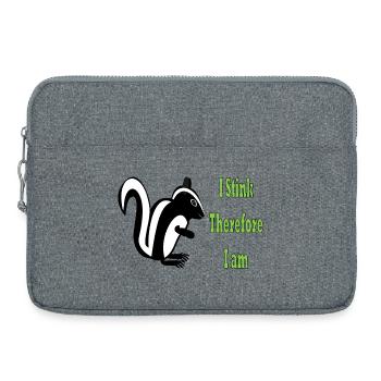 Humorvolle Skunk-Philosophie Zitat-Design - Laptoptasche 15" - Grau meliert - Vorne