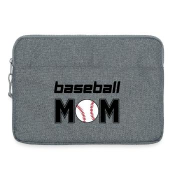 Baseball Mom - Laptop bag 15" - heather grey - Front