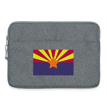 Drapeau de l’Arizona - Sacoche pour ordinateur portable 15 pouces - gris chiné - Devant