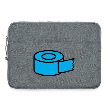 Tape Roll Comic - Laptop bag 15" - heather grey - Front