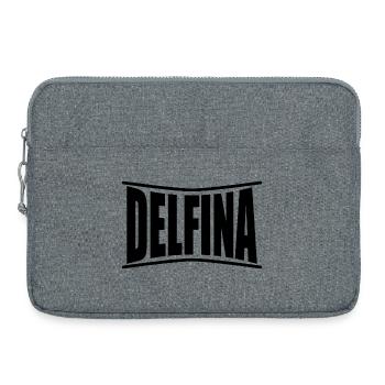 T-Shirt Delfina T-Shirt Geschenkidee - Laptoptasche 15" - Grau meliert - Vorne