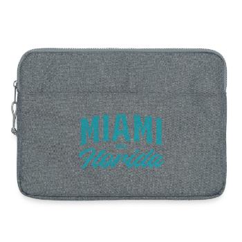 Miami Florida Retro Typo - Laptop bag 15" - heather grey - Front