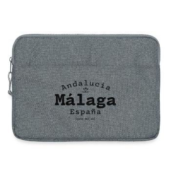 Andalousie Malaga Costa del Sol Graphique - Sacoche pour ordinateur portable 15 pouces - gris chiné - Devant