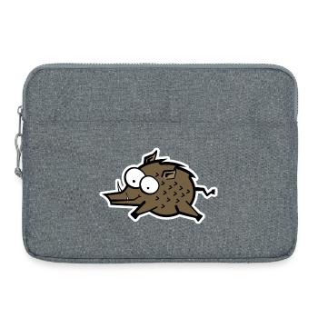 Wild boar - Laptop bag 15" - heather grey - Front