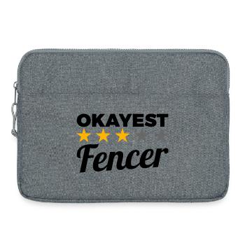 Okayest Fechter - Laptoptasche 15" - Grau meliert - Vorne