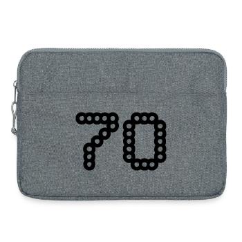 70. 70 JAHRE. 70-JÄHRIGES JUBILÄUM. 70-JÄHRIGES JUBILÄUM. - Laptoptasche 15" - Grau meliert - Vorne