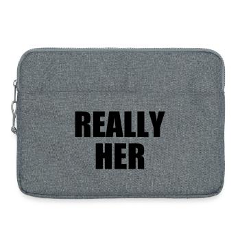 really her - Laptoptasche 15" - Grau meliert - Vorne