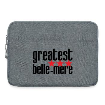 Beste Schwiegermutter der Welt - Laptoptasche 15" - Grau meliert - Vorne