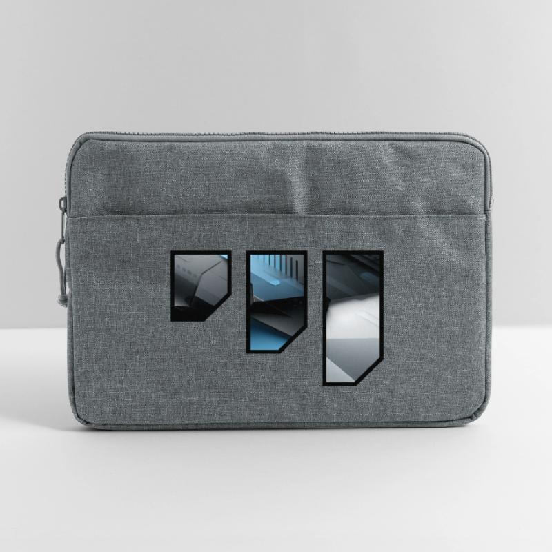 Futuristic Techno Abstract Pattern Laptop bag 15"