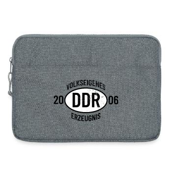 DDR Geburtstag Shirt, Hoodie, Tasse Jahrgang 2006 - Laptoptasche 15" - Grau meliert - Vorne