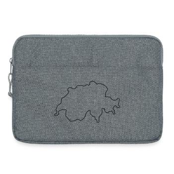 Résumé du pays suisse - Sacoche pour ordinateur portable 15 pouces - gris chiné - Devant