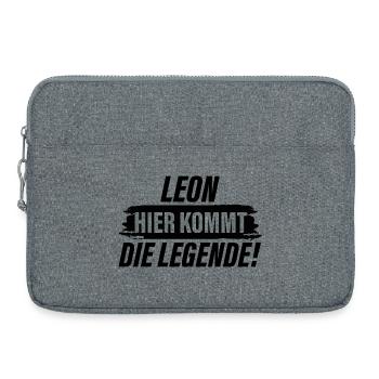 Leon, voici la légende - Sacoche pour ordinateur portable 15 pouces - gris chiné - Devant