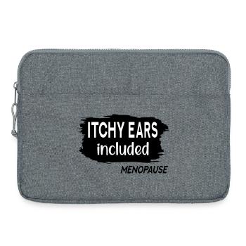 Juckende Ohren in den Wechseljahren - Laptoptasche 15" - Grau meliert - Vorne