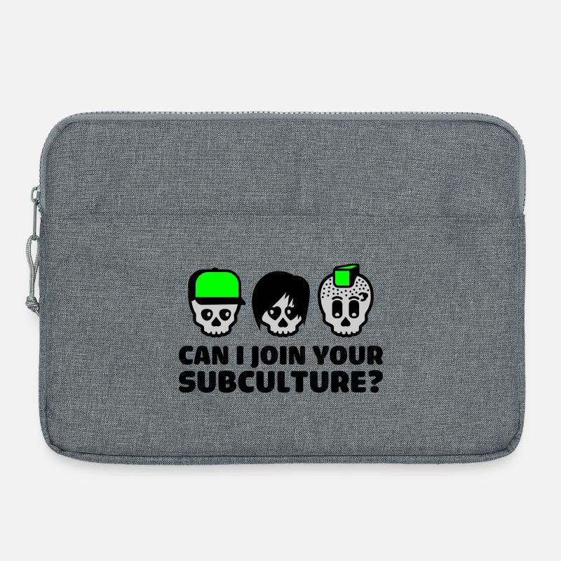 subculture - Laptoptasche 15" - Grau meliert