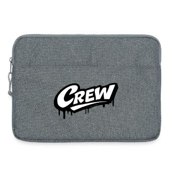 Logo de l’équipage - Sacoche pour ordinateur portable 15 pouces - gris chiné - Devant