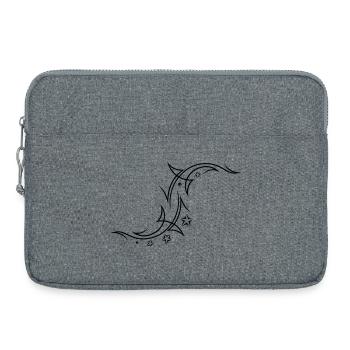 Tribal mit Sternen - Laptoptasche 15" - Grau meliert - Vorne