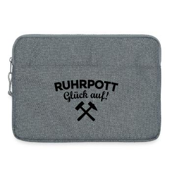 Ruhrpott Glück Auf Ruhrgebiet - Laptoptasche 15" - Grau meliert - Vorne